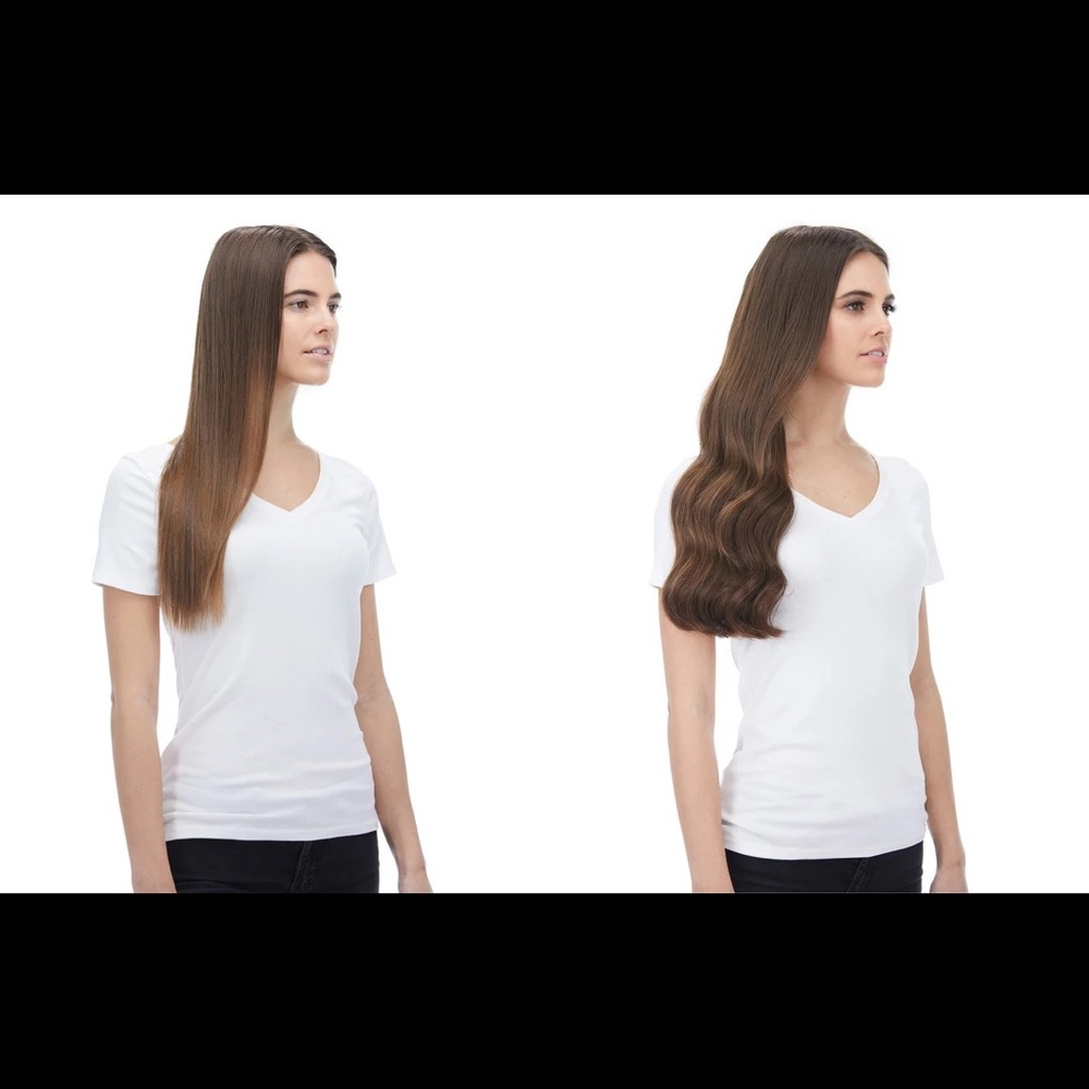 220g 20” chestnut brown clip in hair extensions😍